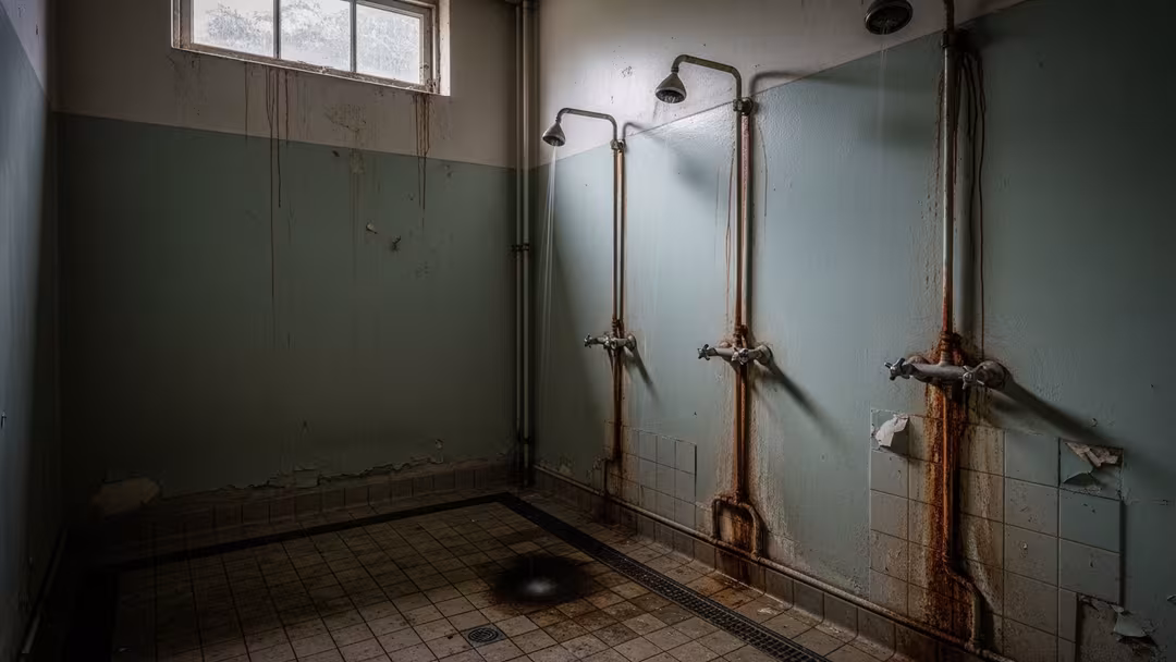 Autistisk pojke övergiven i skoldusch