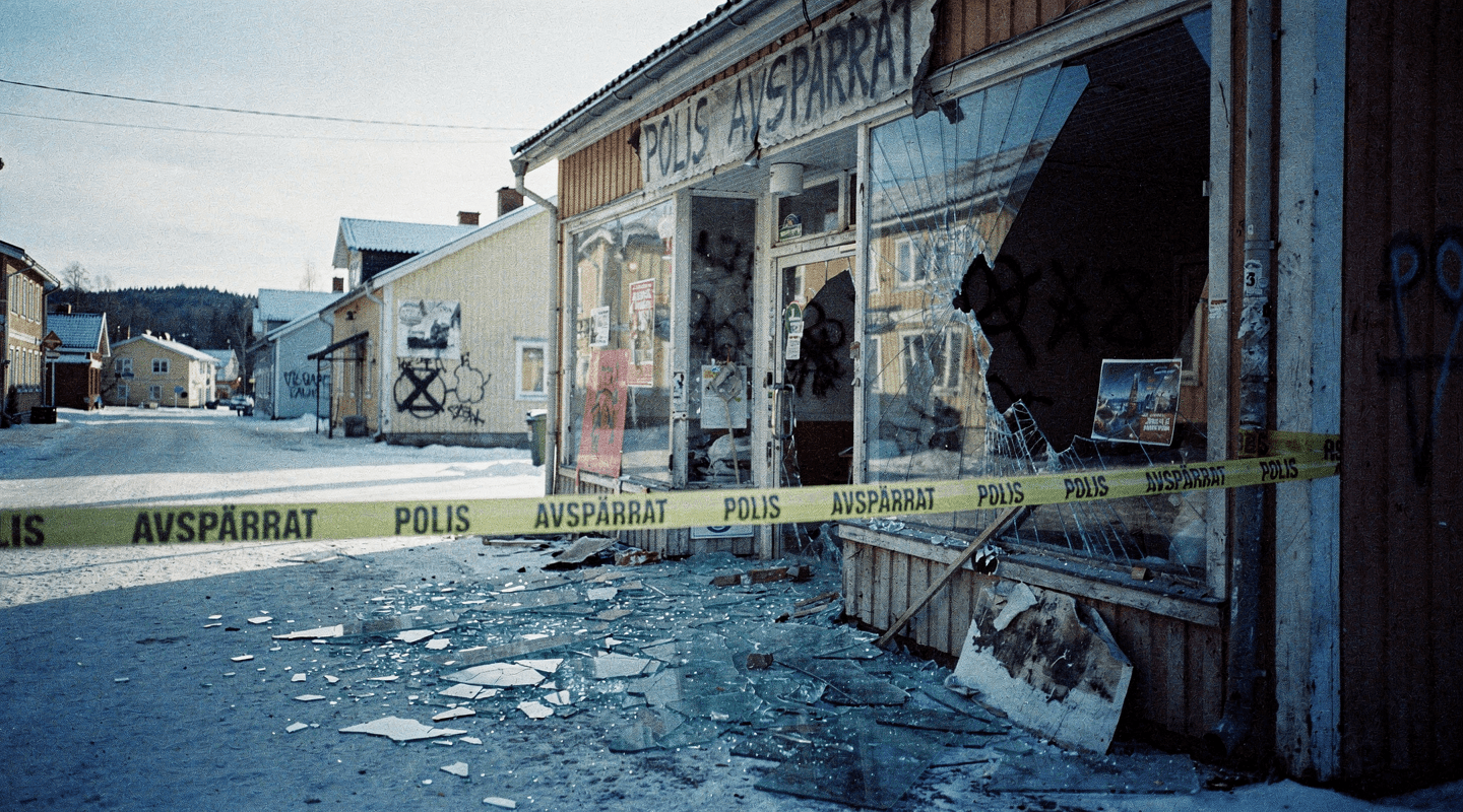 Nazistattack drabbar butik inför Vasalopp Nazistattack drabbar butik inför Vasalopp