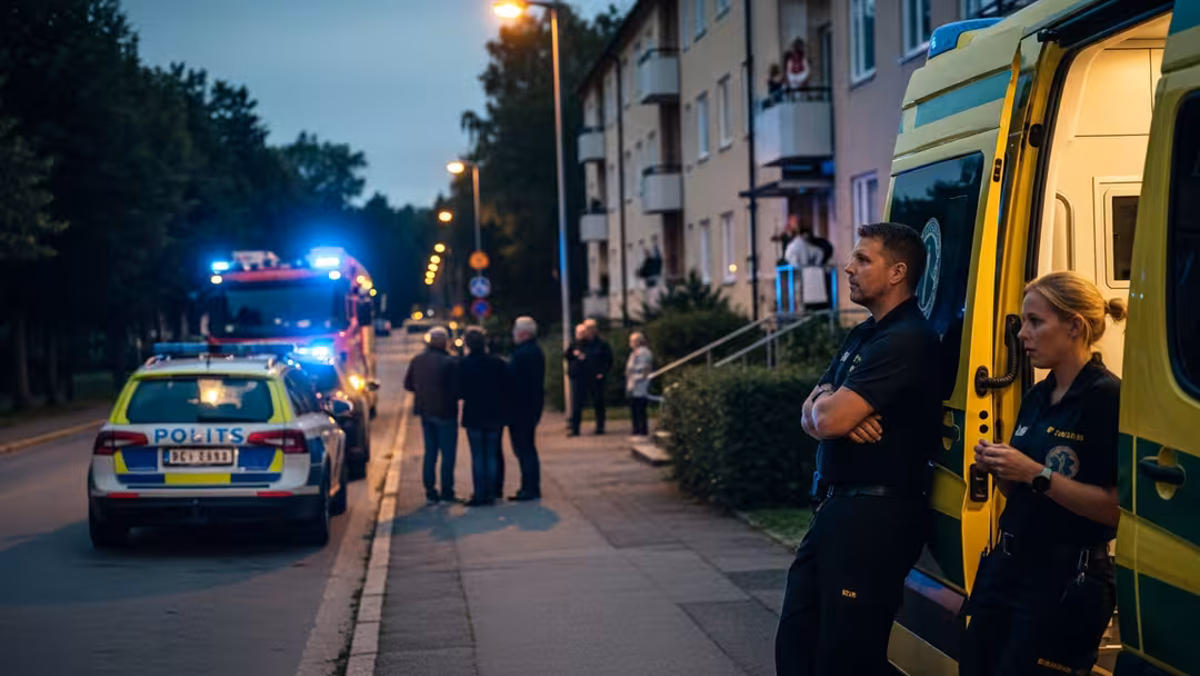 Ambulans väntade på polis – kvinnan dog