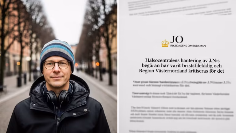 Region nekar sjuk man rättighet – JO kritiserar