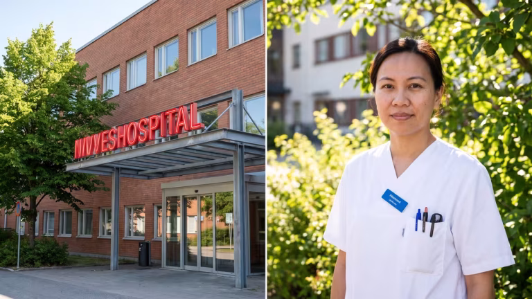Sjuksköterskan övergiven med 21 akutpatienter