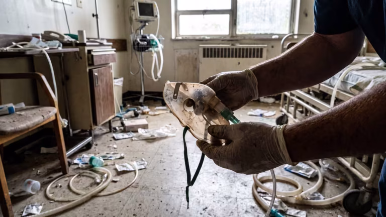 Patient dog efter att syrgasmask lossnat